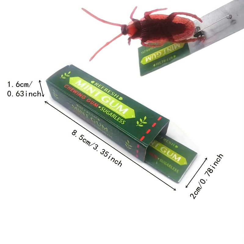 4pcs Simulation Cockroach Chewing Gum Funny Self Installed Toy