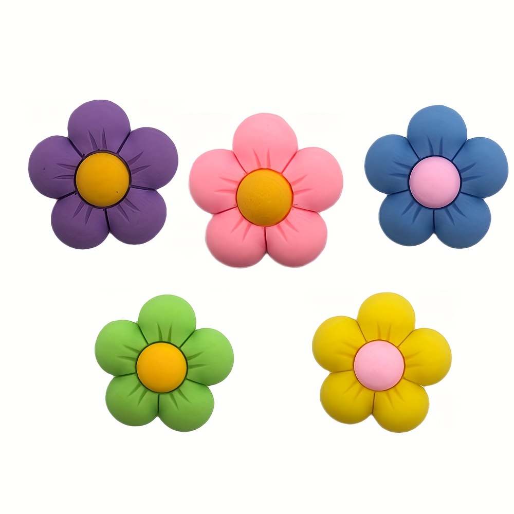 Flower Shoe Charms Charms Girls Cute Flower Designer - Temu