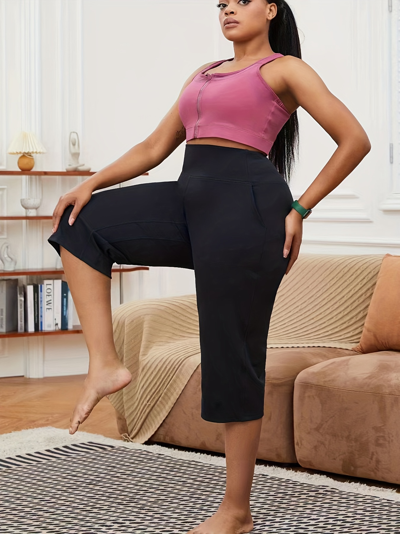 Capri Yoga Pants For Women - Temu Canada