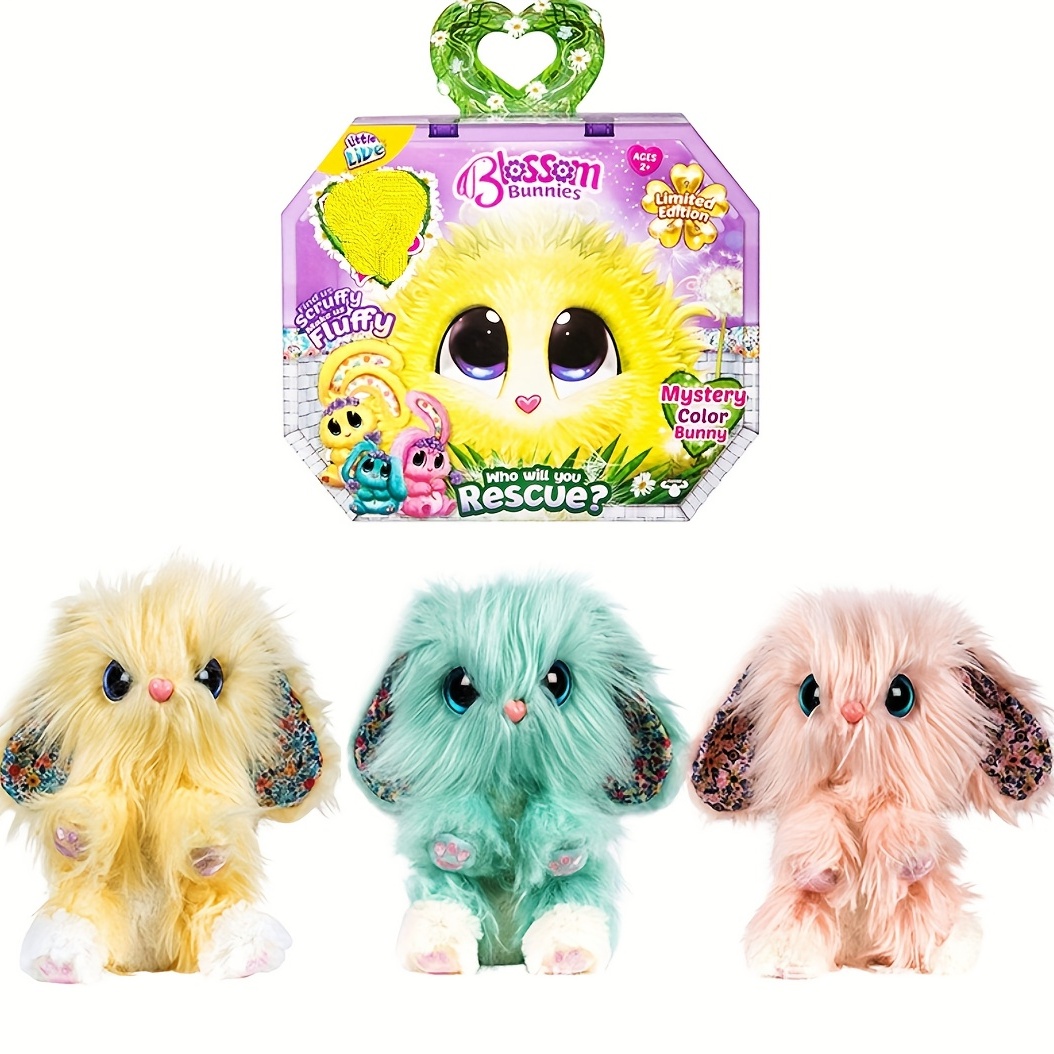 Big Ear Lemon Rabbit Plush Toy Bath Plush Mystery Rescue Pet Plush Toys
