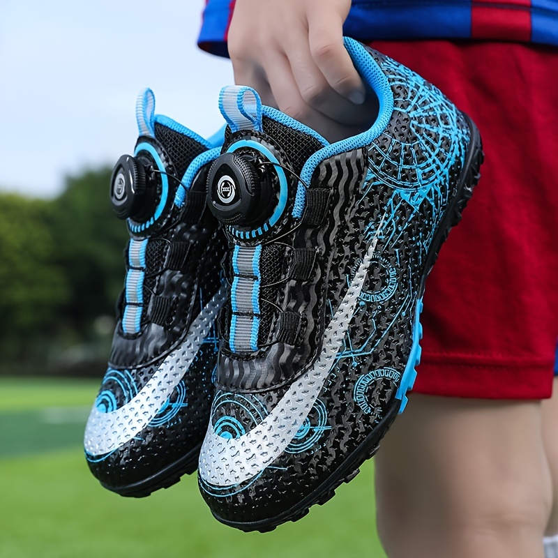 Garçons Chaussures Football À Pointes Boucle Rotative - Temu France