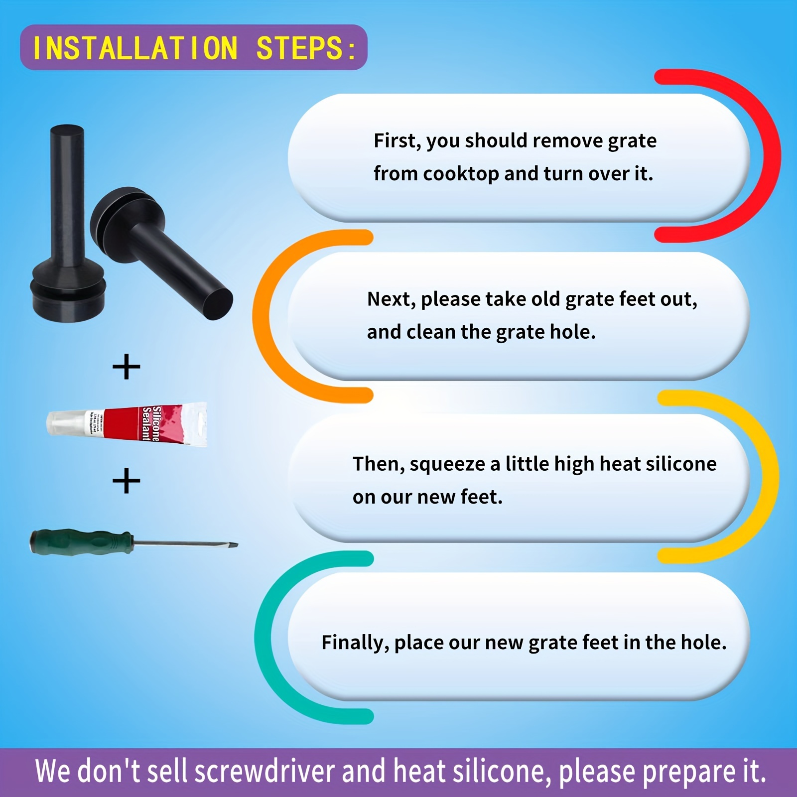 Wb02x24790 Grate Rubber Feet Compatible With Ge Gas Stove Temu Norway
