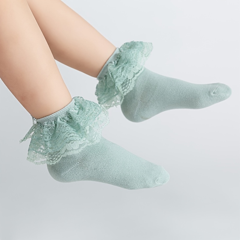 Frilly Lace Socks for Girls and Ladies School Socks Dance Socks SINGLE PAIR