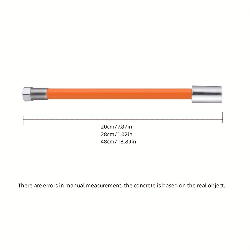 Prolunga per Rubinetto 48cm Flessibile per Rubinetto Cucina Bagno