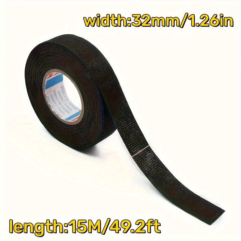 15m/Roll Black Flannel Fabric Cloth Tape Self Adhesive Tape Reducing Noise  Car Cable Wire Width 19mm