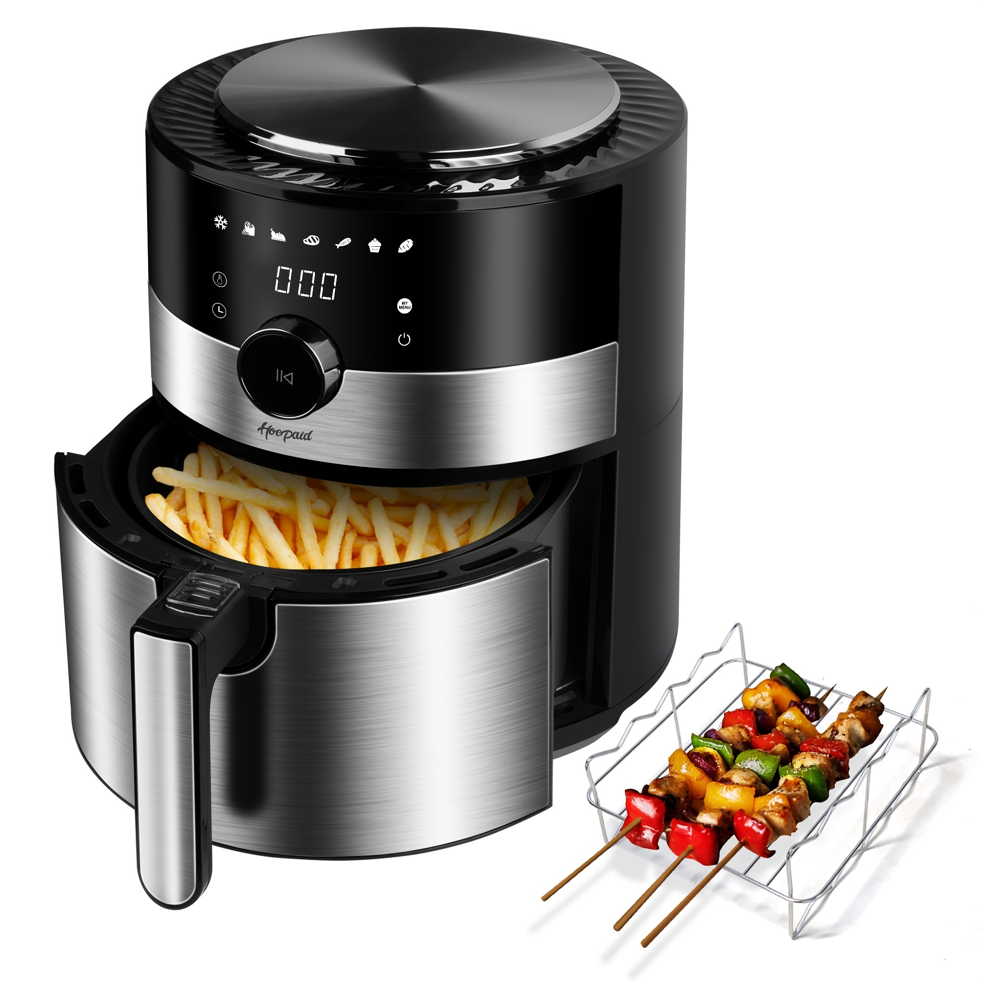 Smart Air Fryer 12l Without Oil With Led Touchscreen Electric Deep Fryer  Oven Nonstick Basket Kitchen Cooking Sonifer - Air Fryers - AliExpress