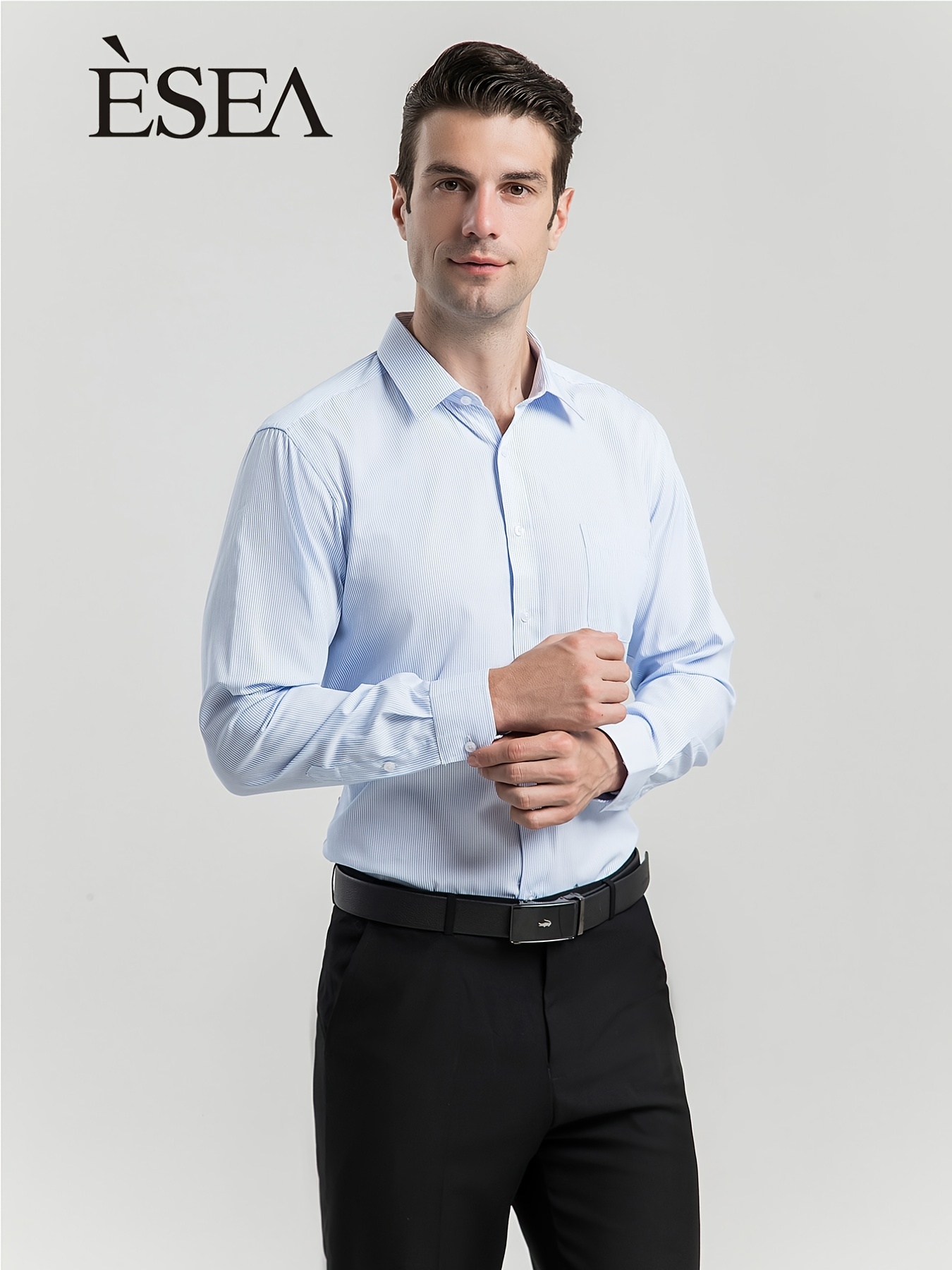 EXPRESS Men Extra Slim Fit Button Down Long Sleeve Striped Shirt M