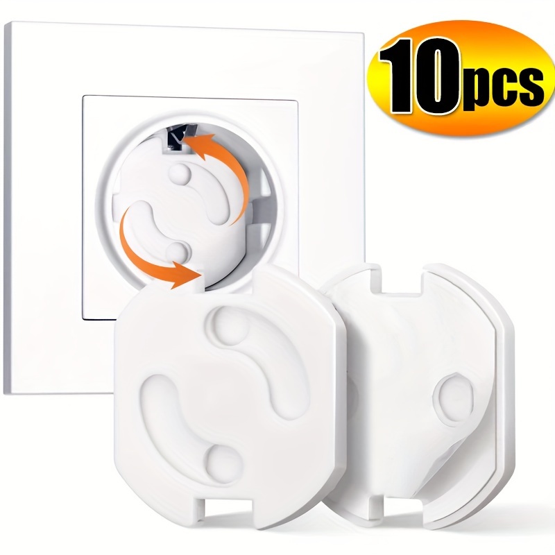 1 jeu - Protecteur de prise électrique pour bébé, Couvercle de protection  de prise de courant UE, Bouchons an