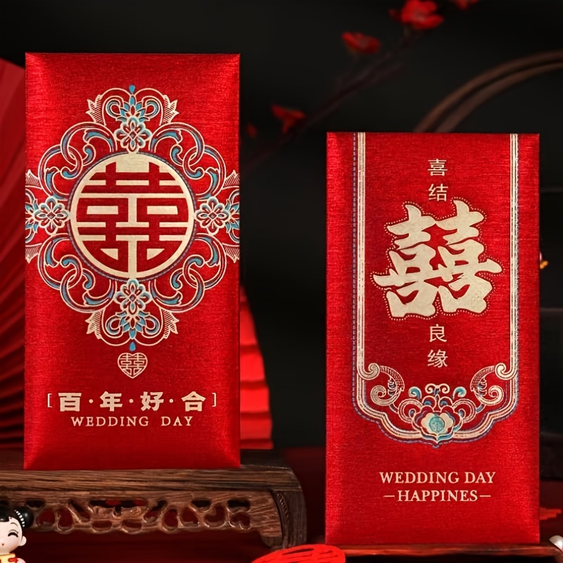 Premium Red Envelope, Married Engagement Blessing Money Bag