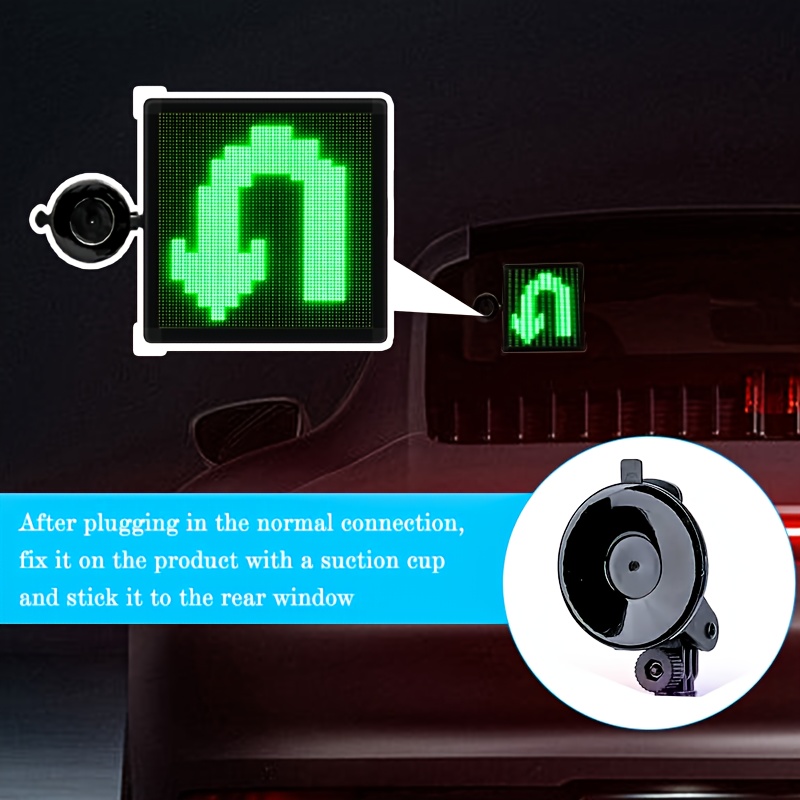 Diy Scrolling Led Sign Matrix Panel Screen Car Rear Window - Temu