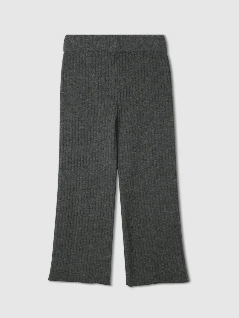 Wide Leg Pants, Wool Pants, Womens Pants, Grey Pants, Dark Gray