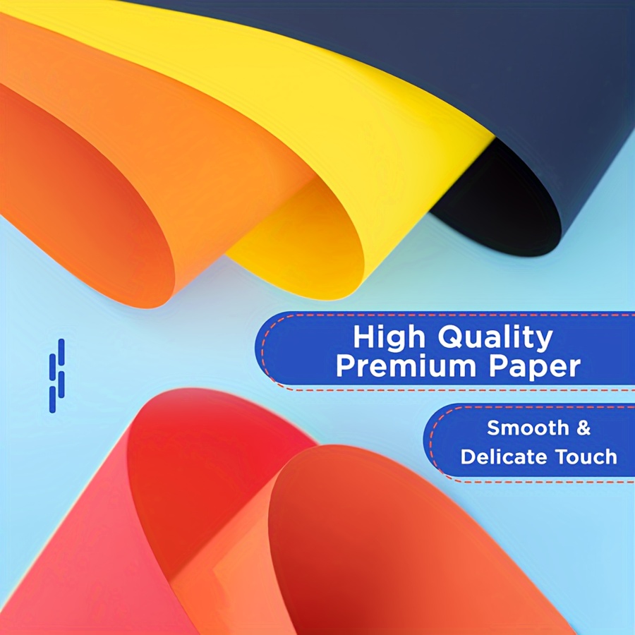 Color A4 Paper, 100 Pcs A4 DIY Craft Origami Paper for Coloured Printer Paper, DIY Arts, Crafts, Paper Cutting(10 Colors)