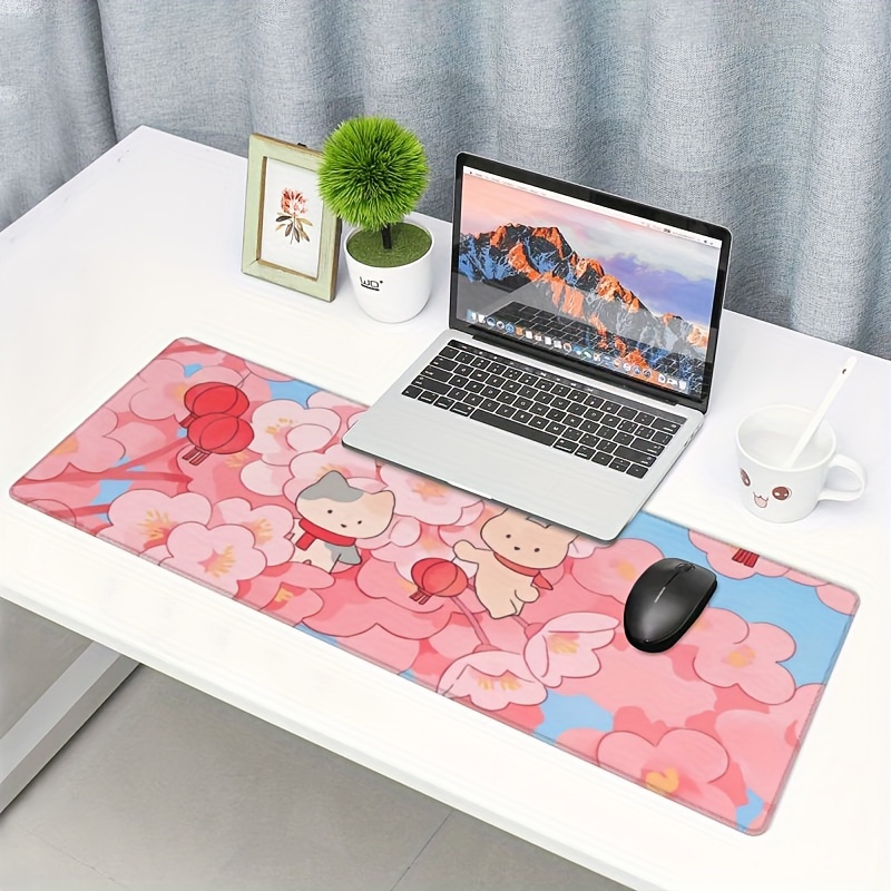 Cute Anime Desk Mat, Pink Kawaii Mouse Pad, Cute Keyboard Mat, Kawaii Desk  Accessories, Kawaii Gifts for Her 