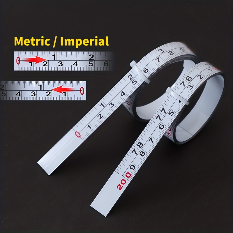 

Self-adhesive Tape Measure With Metric Imperial Scale 0.5'' Width T-track Measure Ruler For Woodworking Workbench Router Table Saw Household Measuring Tool 1m 2m