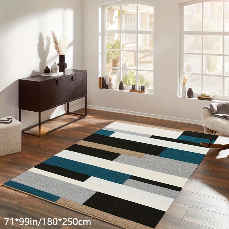 Alfombra grande de color de diseño moderno para dormitorio o sala de estar