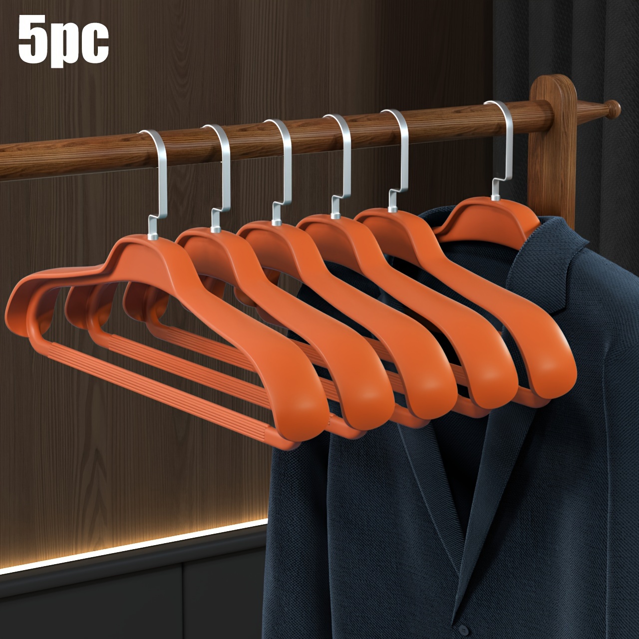 Plastic-impregnated Wide-shoulder Clothes Hanger, Adult Sun-proof  Shoulder-angle Clothes Hanger, Non-slip, Coat Hanger With Thick Support For  Clothing Stores - Temu