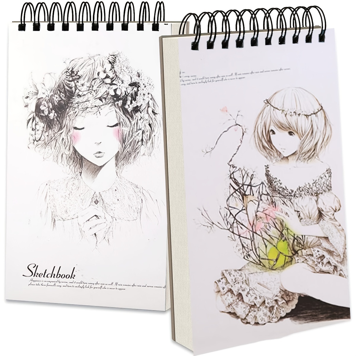 Sketchbook: Anime style cover, sketchbook for Drawing, Coloring, Sketching  and Doodling manga, 8.5 x 11 110 pages (Paperback)