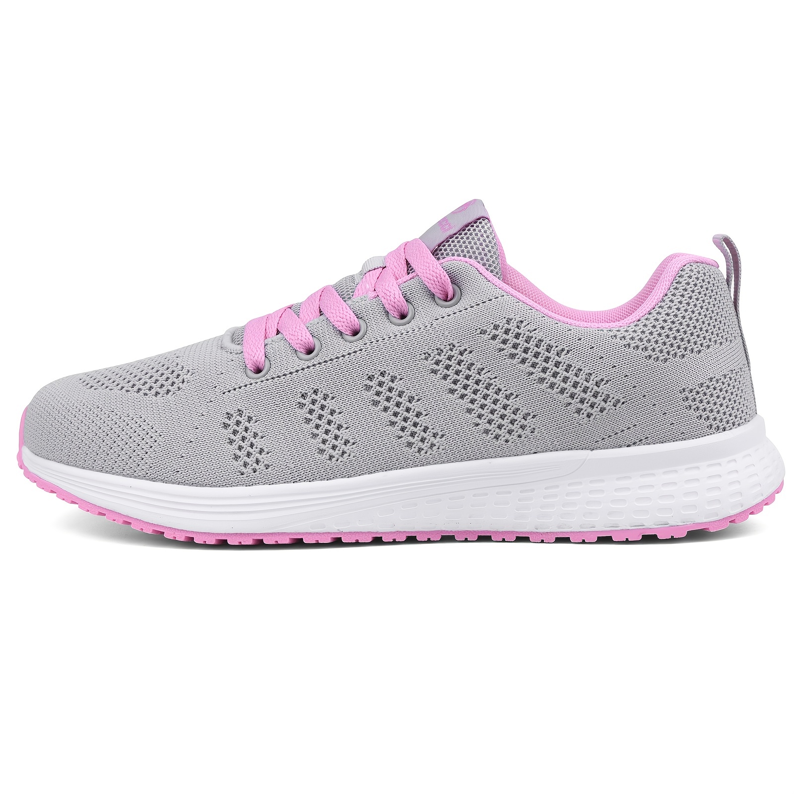 Cathalem Womens Casual Dress Shoes Size 8 Women Fly Woven Mesh Running  Shoes Tennis Walking Women Shoes Casual Comfort Pink 8