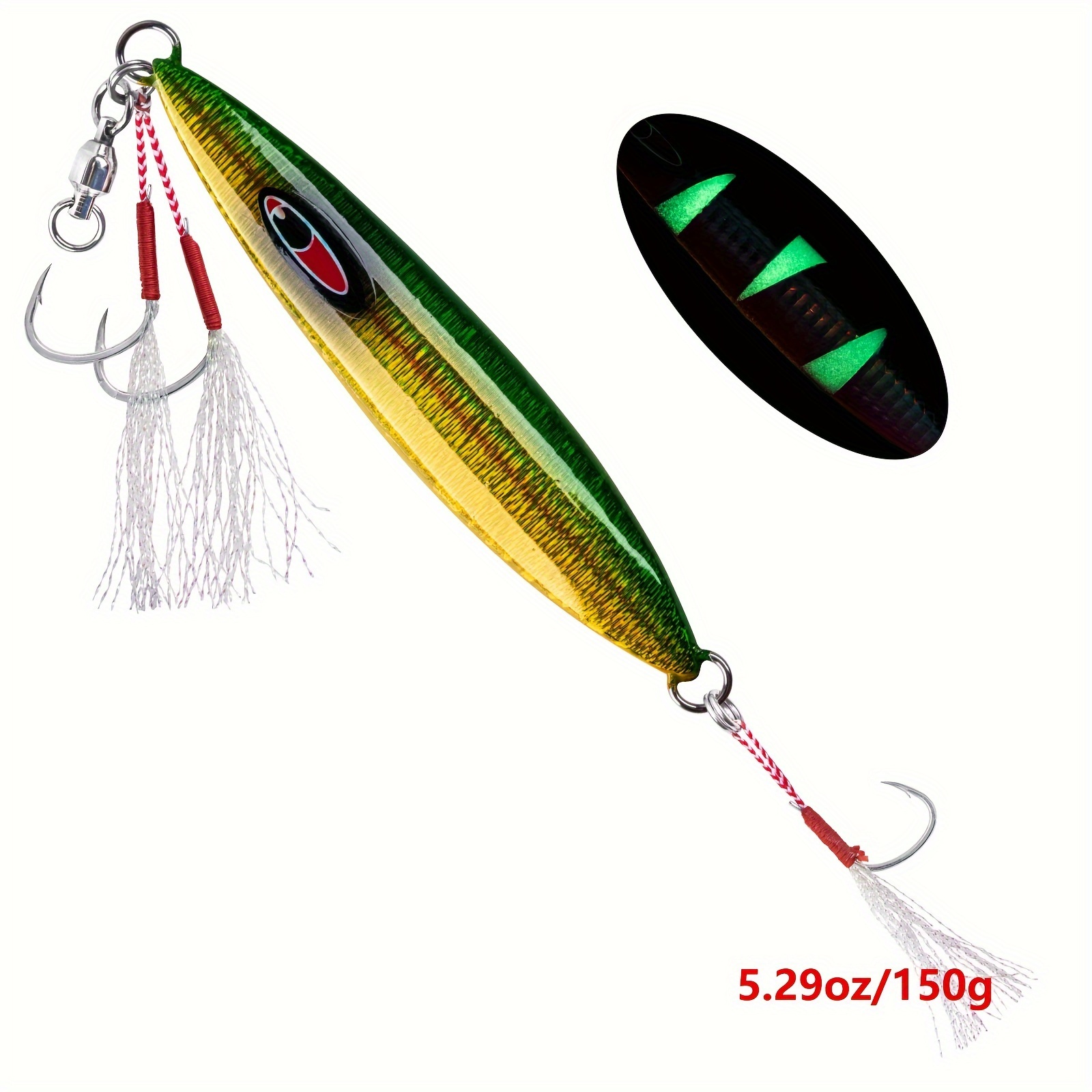 Fishing Lure Double Assisting Hooks Fishing Jigs Saltwater - Temu