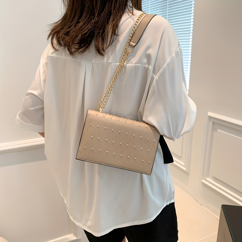 Mini Minimalist Square Crossbody Bag, Trendy Pu Shoulder Bag, Women's  Casual Handbag & Purse - Temu