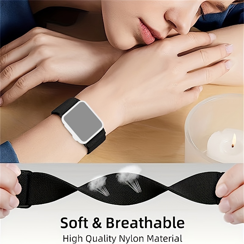 Sport Solo Loop Bracelet Compatible avec Apple Watch 42mm 44mm