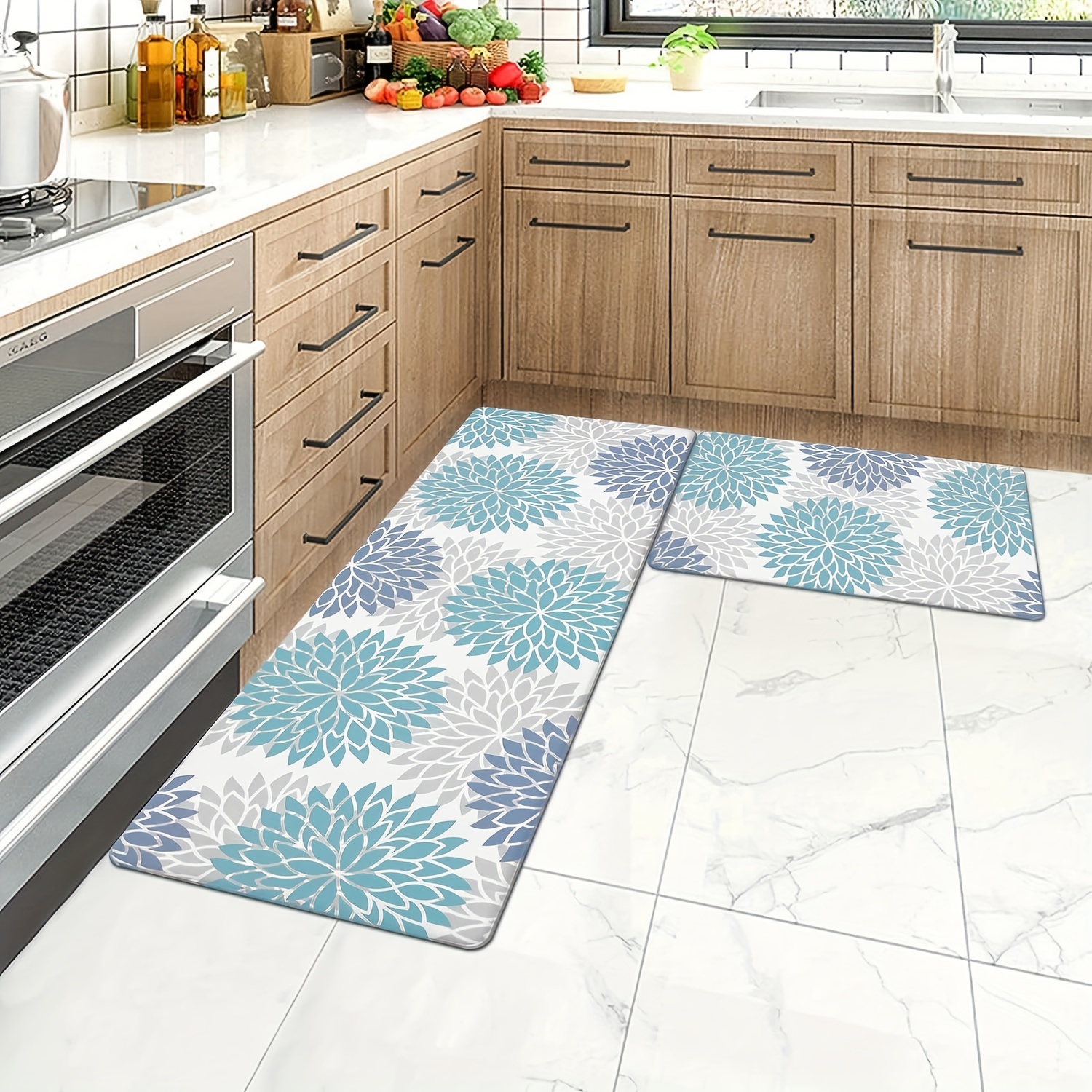 New🌟Set OF 2 Farmhouse Kitchen Rugs Non Slip Stain Resistant Cushioned  Comfort Standing Mats, - Household Items, Facebook Marketplace