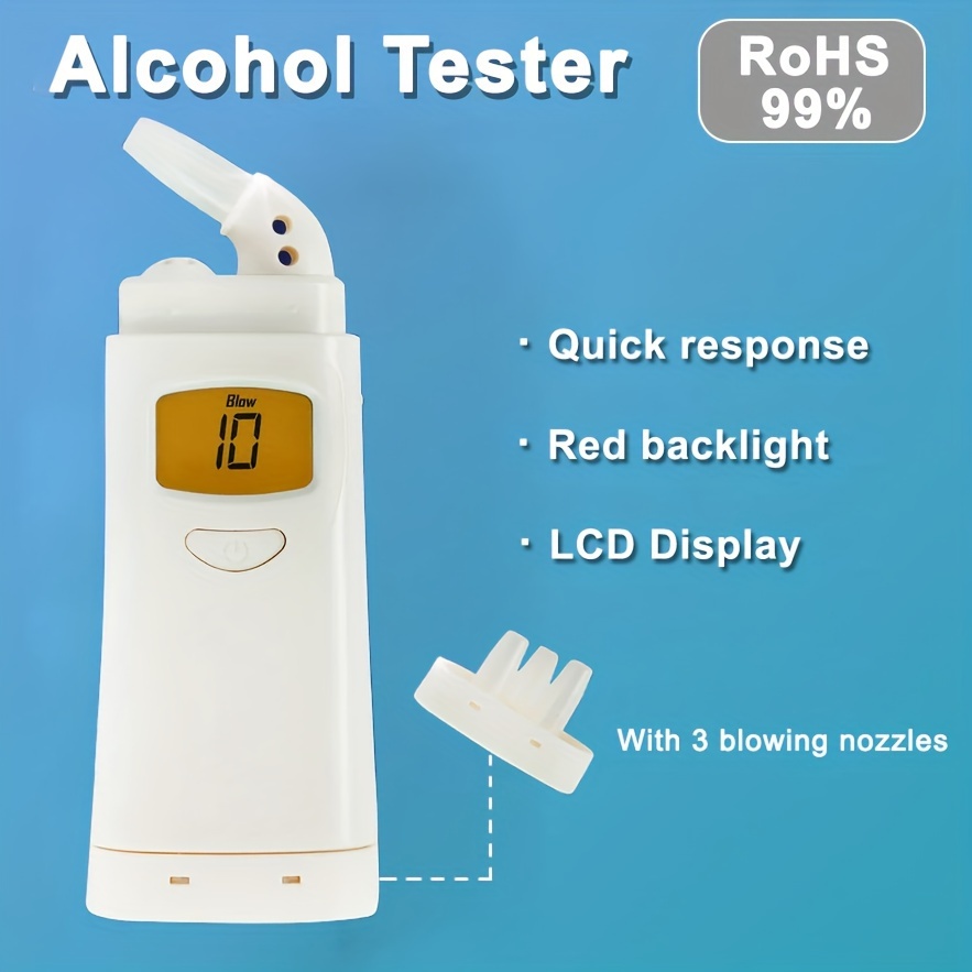 1pc Mini Polizei Digital Lcd Bildschirm Atem Alkohol Tester