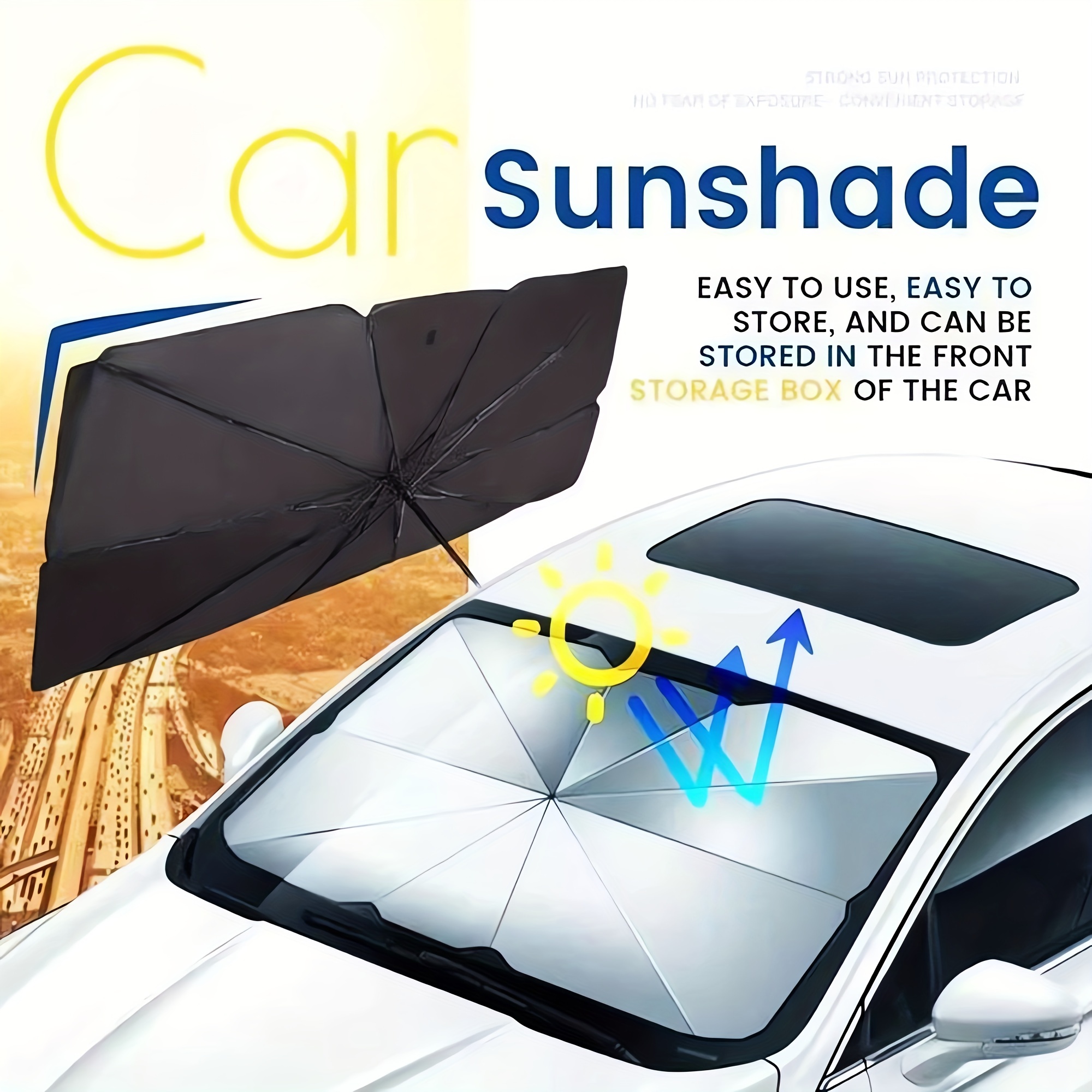 Auto Sonnenschutz Regenschirm Auto Frontscheibe Sonnenschutz