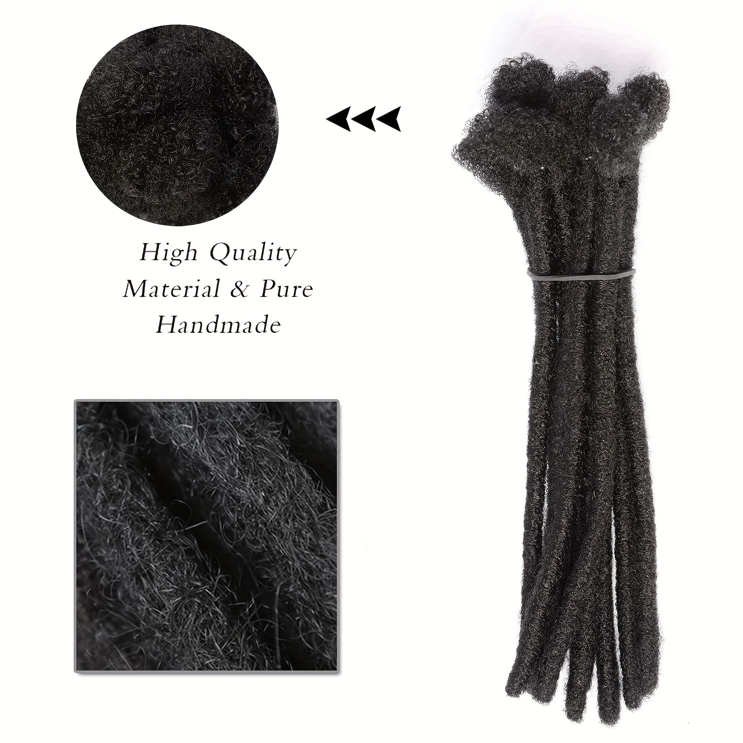6 Inch Synthetic Loc Extensions 10 Strands Full Synthetic Dreadlock Extensions
