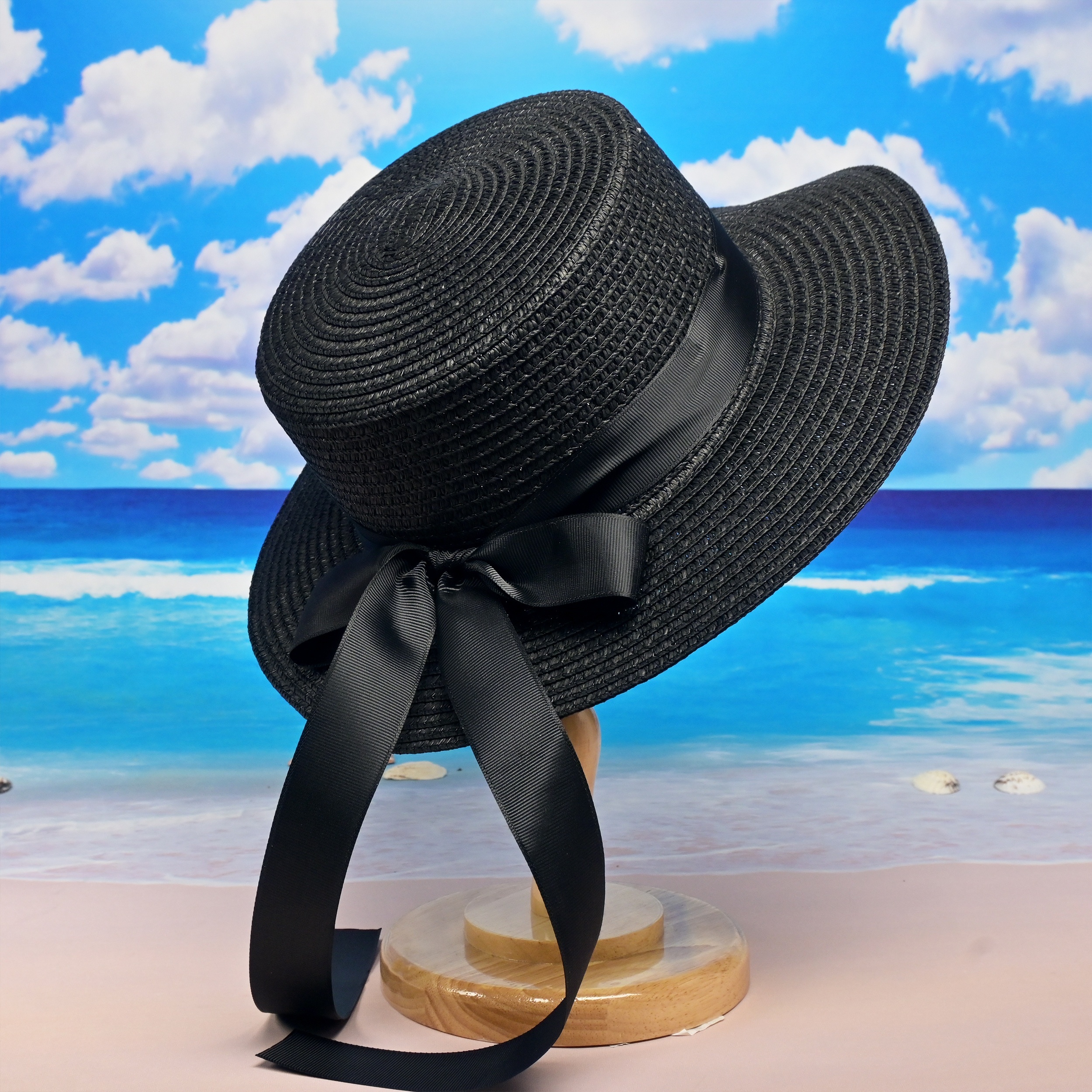 Ribbon Bowknot Straw Hat Elegant Solid Color Jazz Sun Hats Classic French  Style Travel Beach Hats For Women Girls, Today's Best Daily Deals
