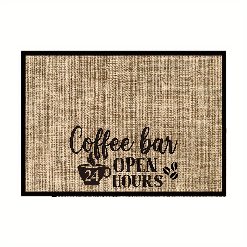  PoYang Coffee Mat: 17 X 31 Large Coffee Bar Mat with