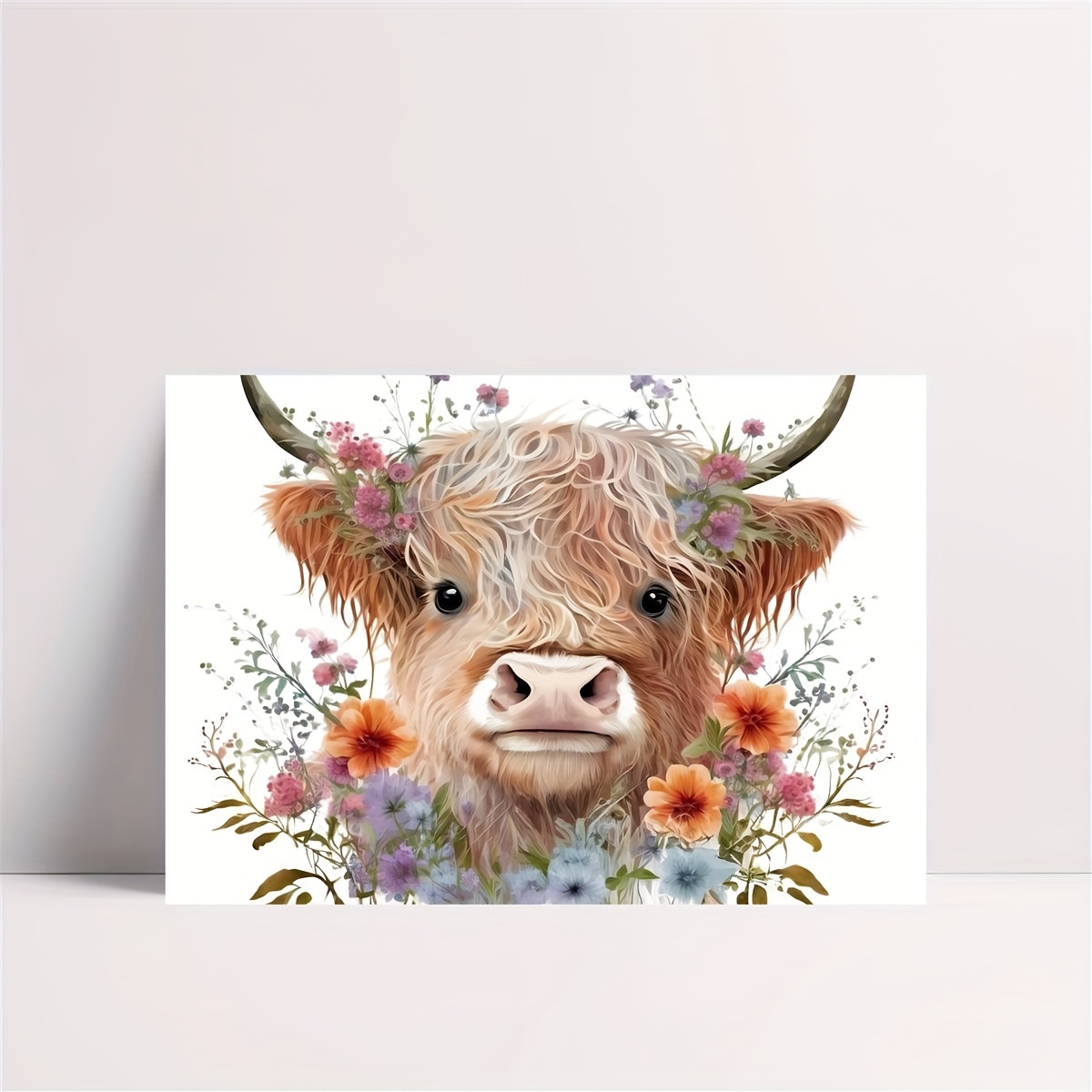 Baby Highland Cow - The Crown Prints