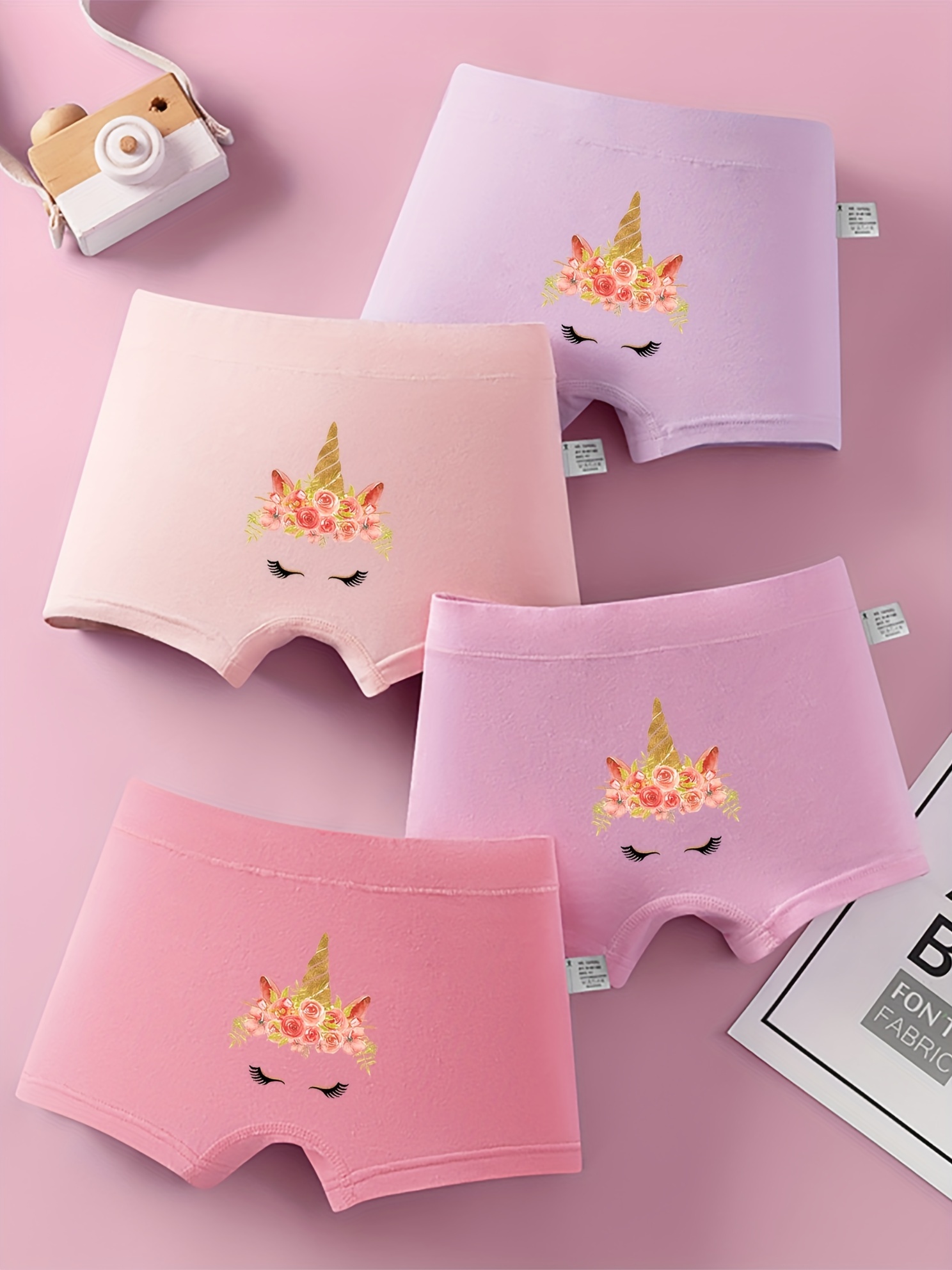 Linen Pink Girl Boxers 