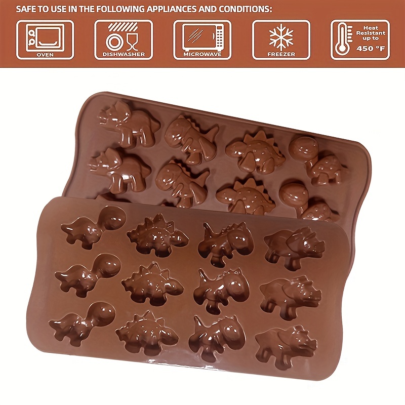  Jello Mold Dinosaur, Food Grade Silicone Molds, 3D Dinosaur  Cavity Candy Molds Suitable for Kid DIY Chocolate Cookies Pudding Jelly  Candy Ice Cube Christmas Cake Decorations Tools (2 Pack): Home 