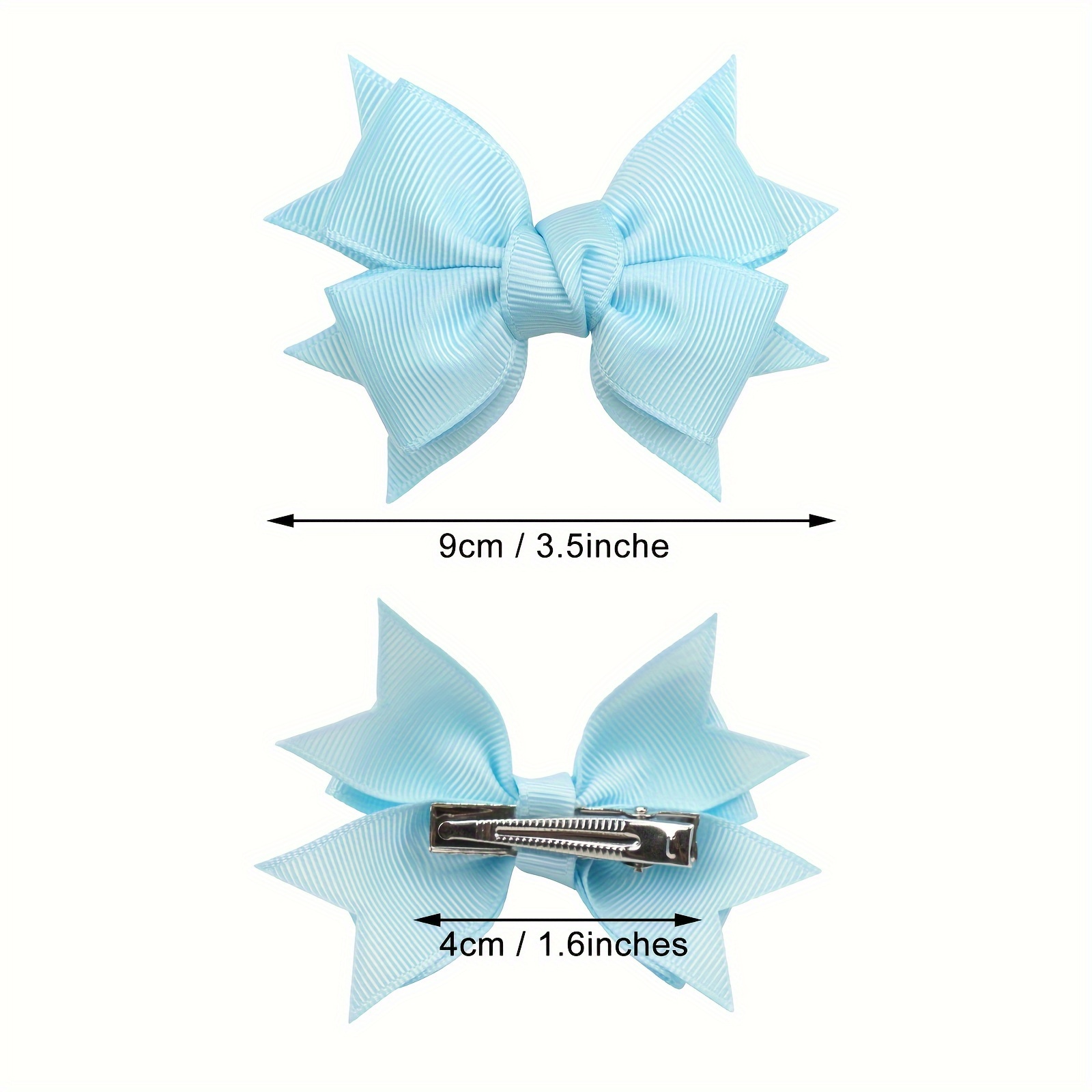 10/20 Pcs Hair Bows for Girls 2 Inch Grosgrain Ribbon Hair Bows Metal Hair  Clips Barrettes Hair Accessories for Baby Girls