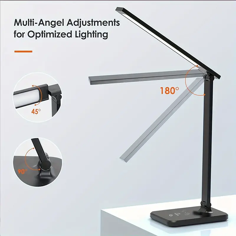 Led Desk Lamp Eye caring Metal Swing Arm Desk Light With - Temu