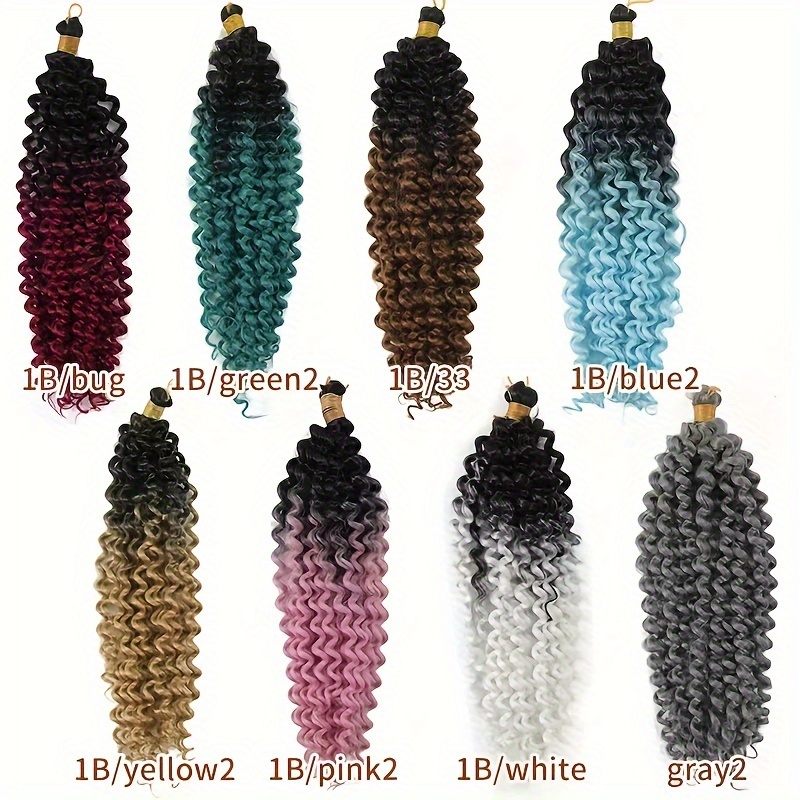 Deep Wave Crochet Hair Long Ocean Wave Braiding Hair - Temu Canada