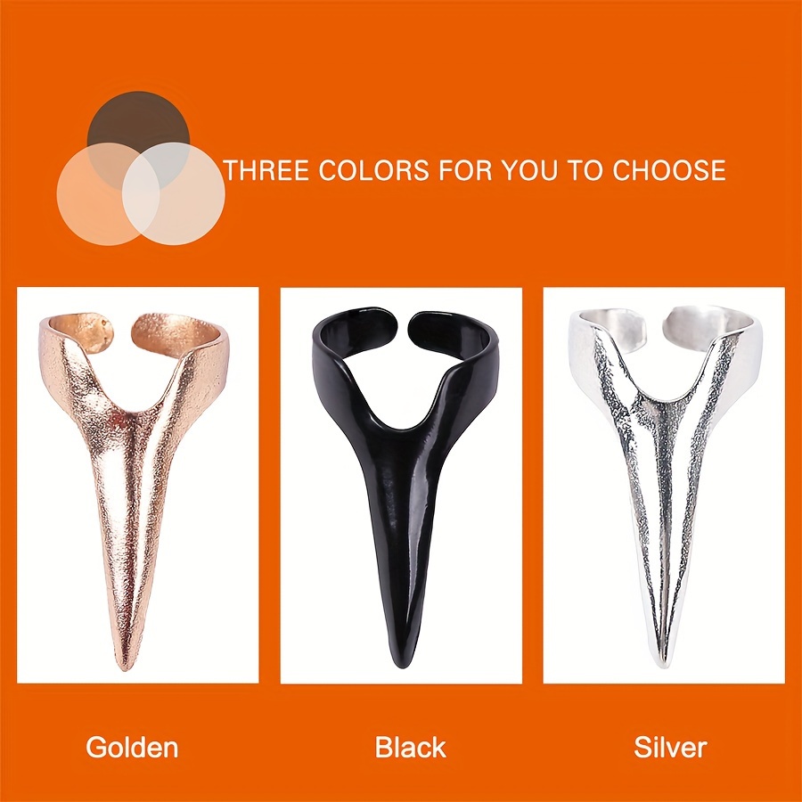 10pcs Retro Gothic Hair Parting Tools - Stainless Steel Accessories