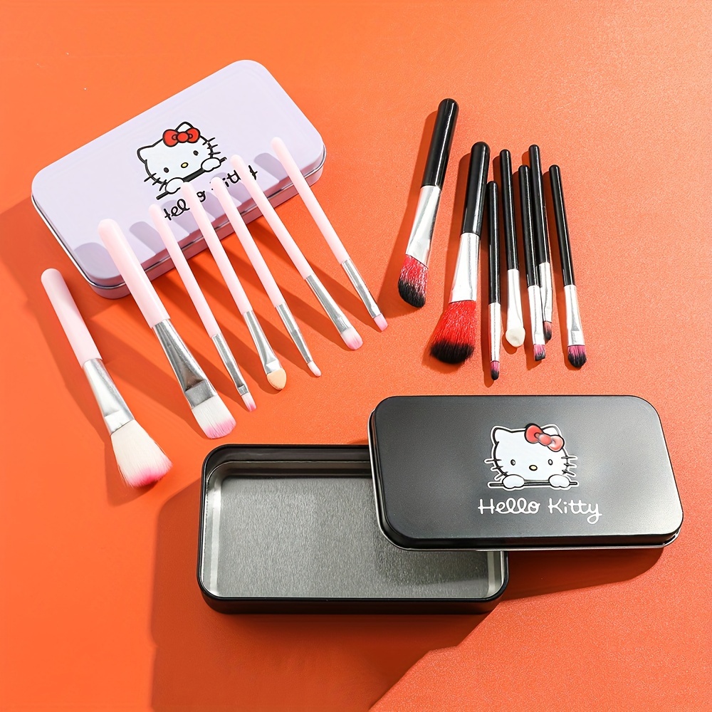 Miniso Hello Kitty Makeup Brush Box Portable Box - Temu