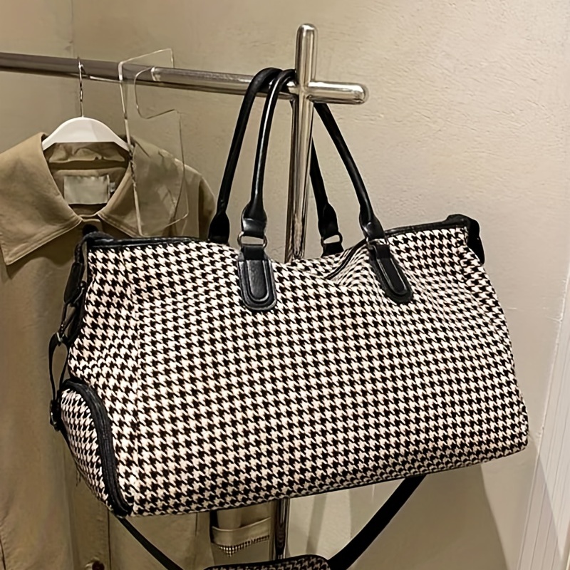 TWENTY FOUR 21Travel Duffel Bag Checkered Bag Weekend Overnight