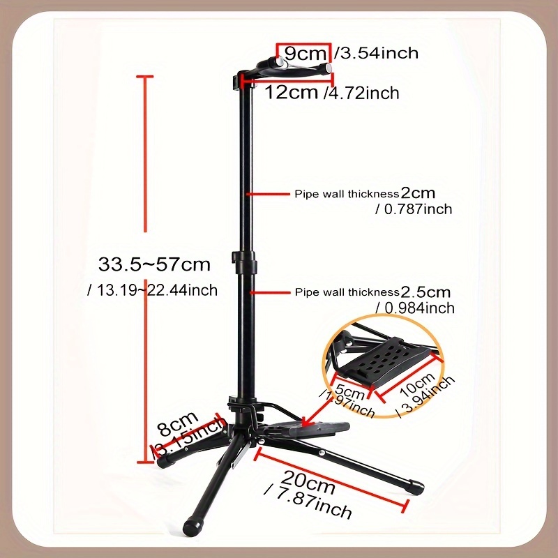 Moobody Foldable Digital Wind Instrument Stand Adjustable Metal Aerophone Holder Musical Instrument Stand