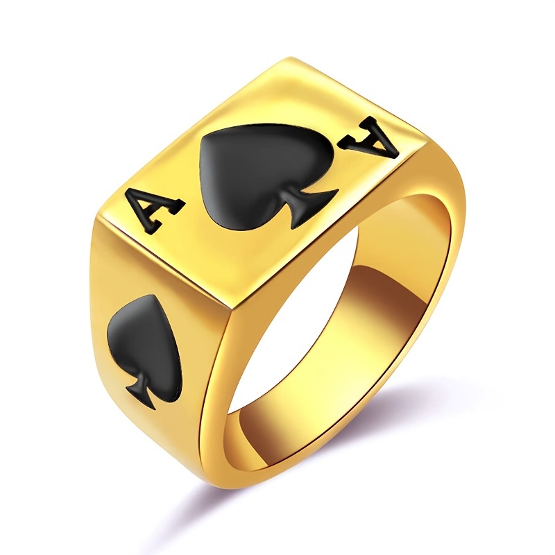 Buy Ace of Spades Bracelet Gold Adjustable Bracelet Poker Online