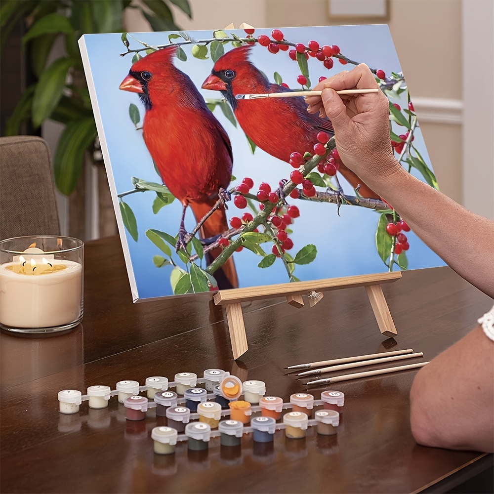 Bird Painting By Numbers For Adults Beginners - Temu