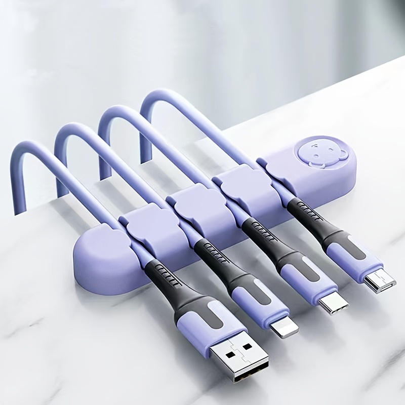1PC bleu Clips de Câble Attache-Câble Magnétique Organisateur de Câbles de  Gestion Support Rangement Cordon