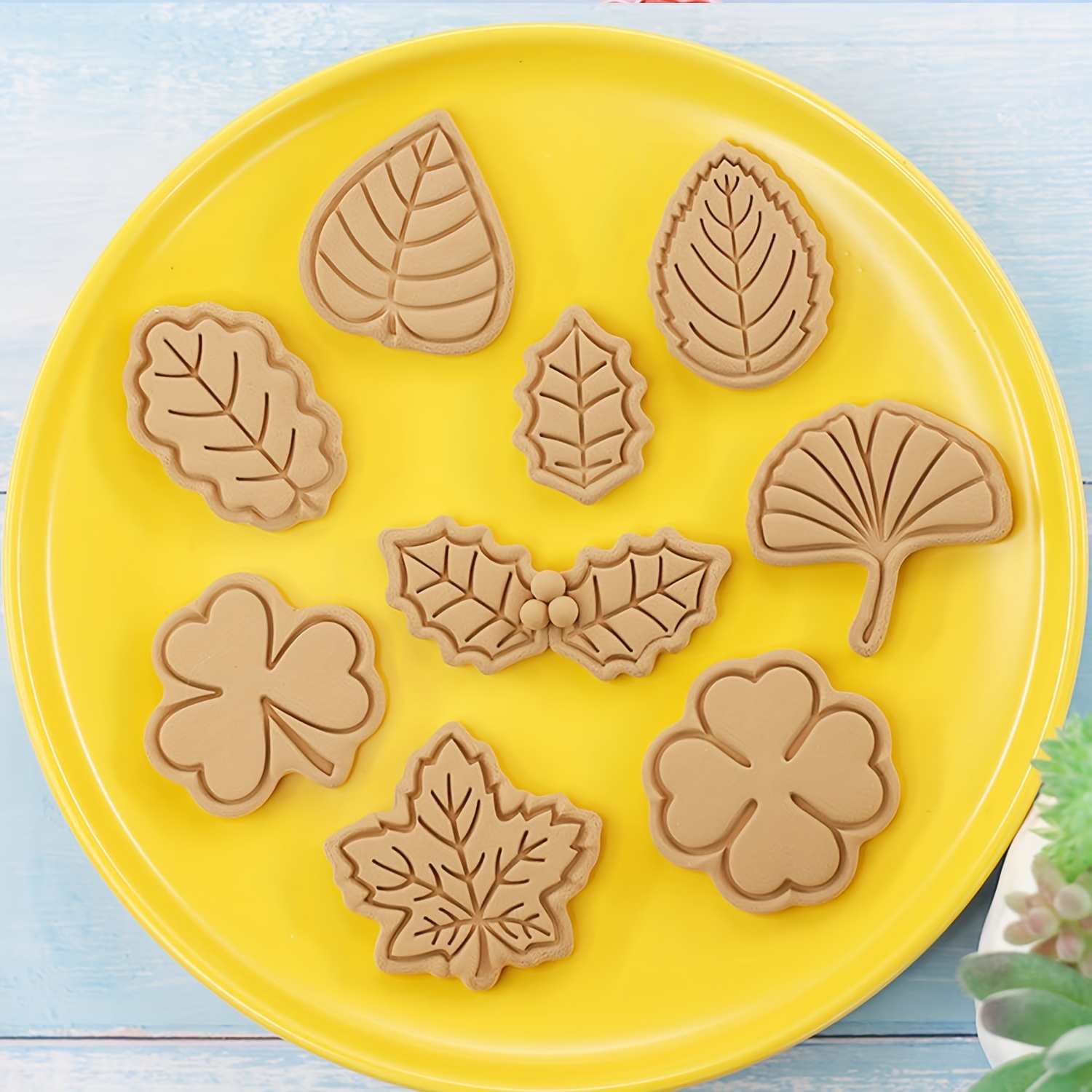 Tropical Leaf Shaped Cookie Cutters Set Biscuit Cutter 4 - Temu