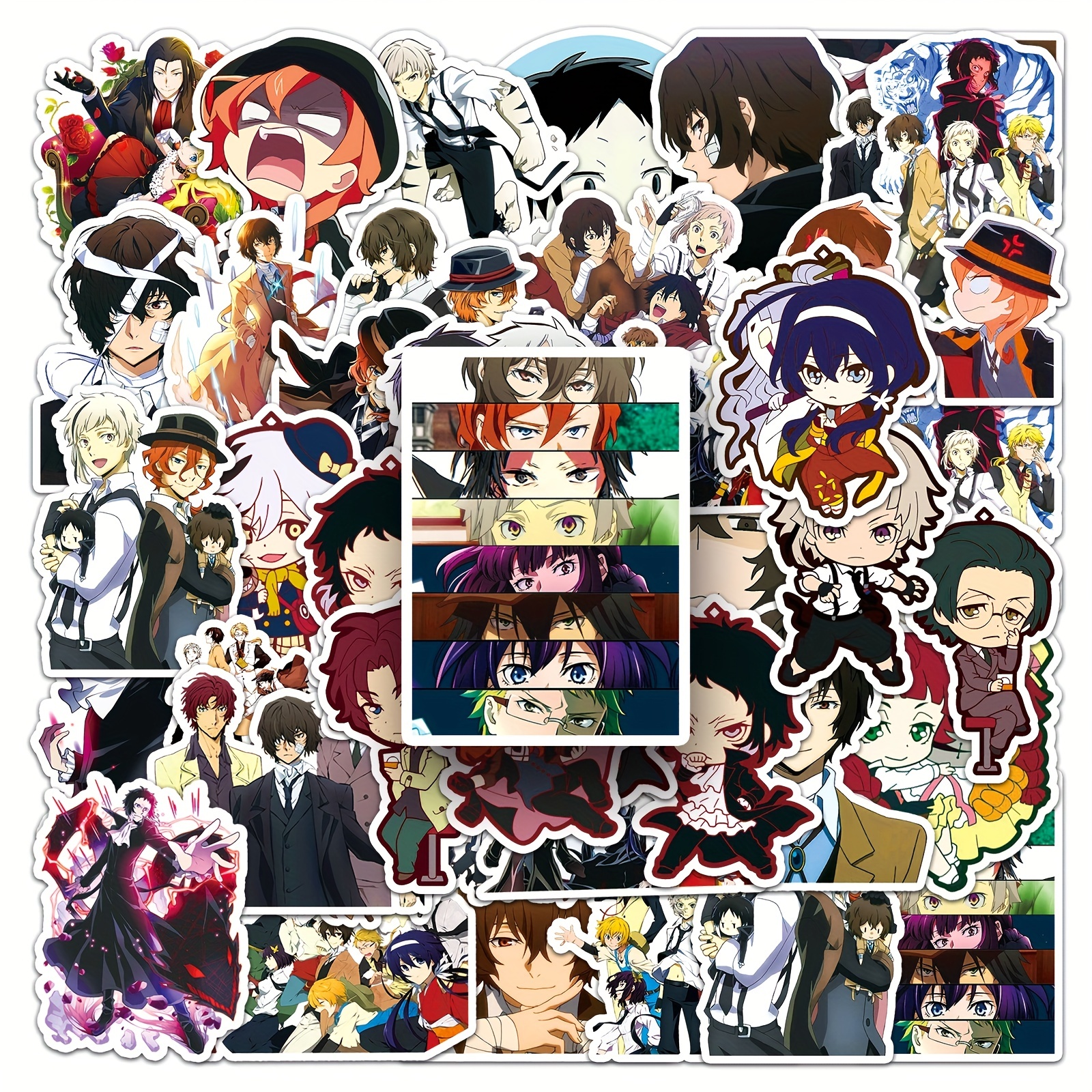 100pcs Demon Slayer Jump Comics Anime Phone Laptop Wall Decal Peeker Sticker