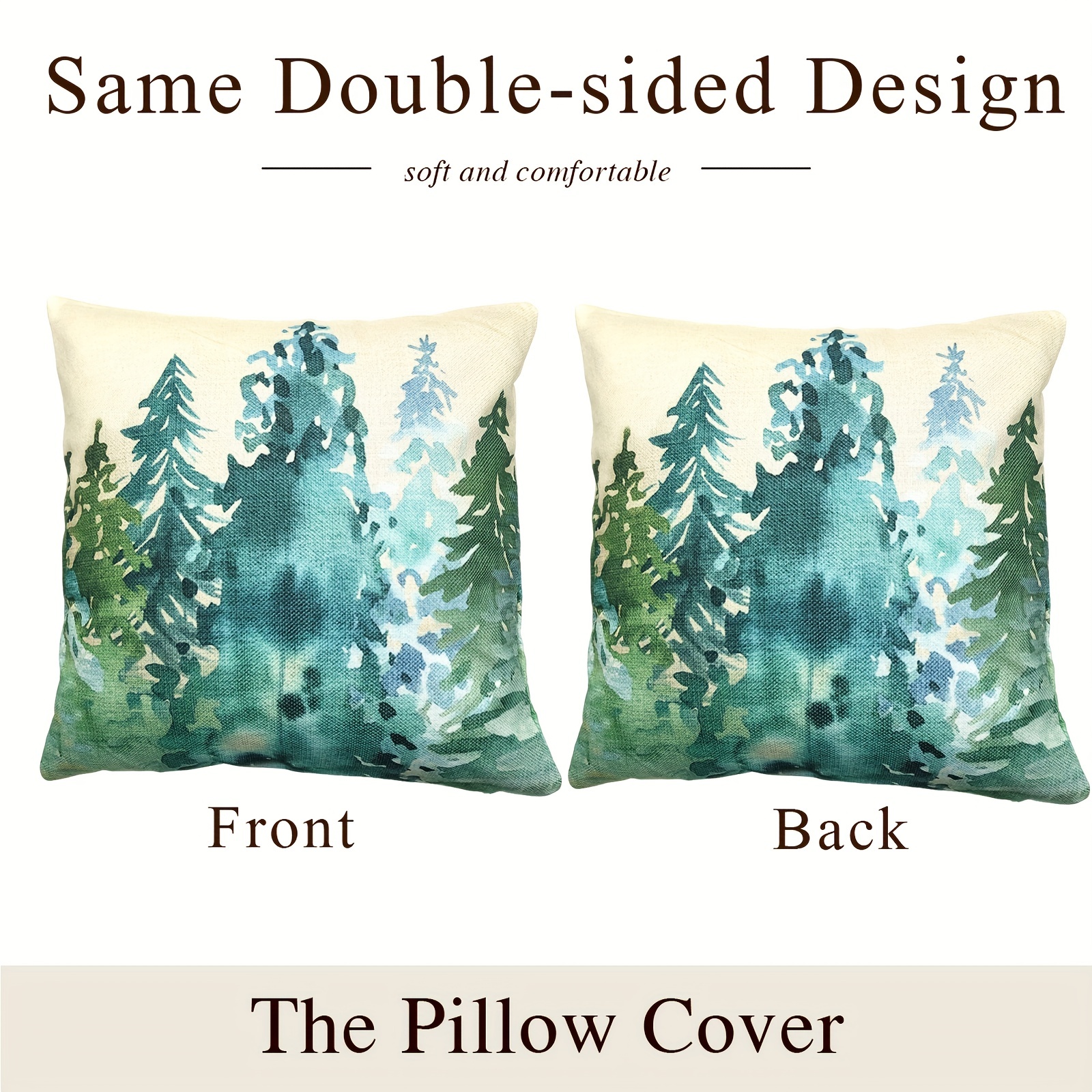 Throw Pillow Covers - Decorative Pillows For Couch Set Of 2 Rustic