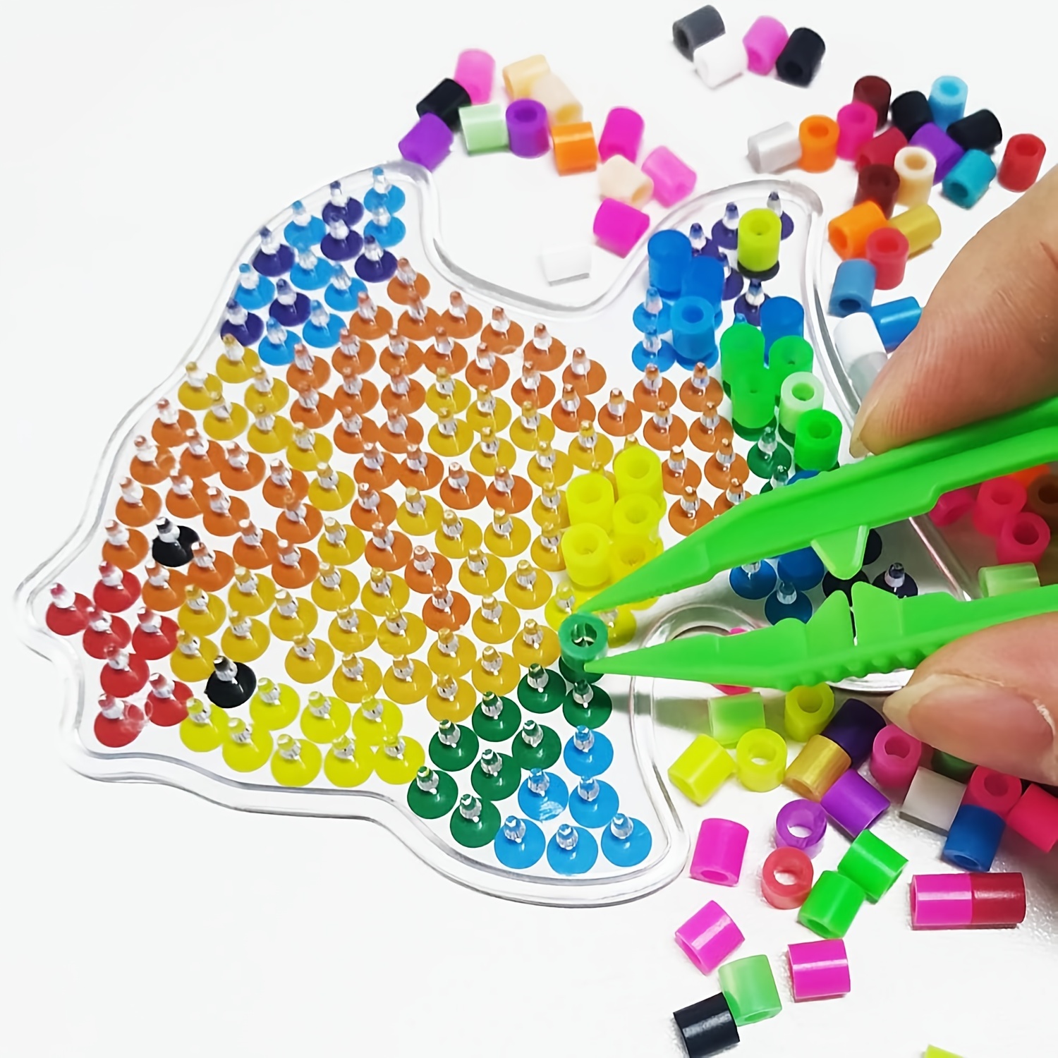 Plastic Tweezers For Beading Projects Plastic Beads Tweezers - Temu