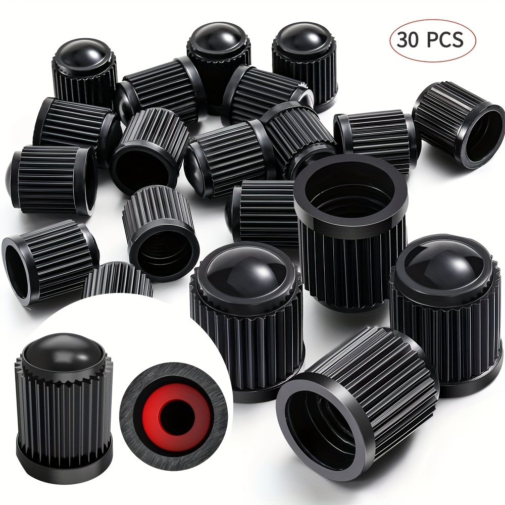 10pcs Car Tire Valve Stem Snap-in Tire Tyre Valve Stem Set With Dust Caps  For Tubeless Rim Holes Standard Vehicle Tires