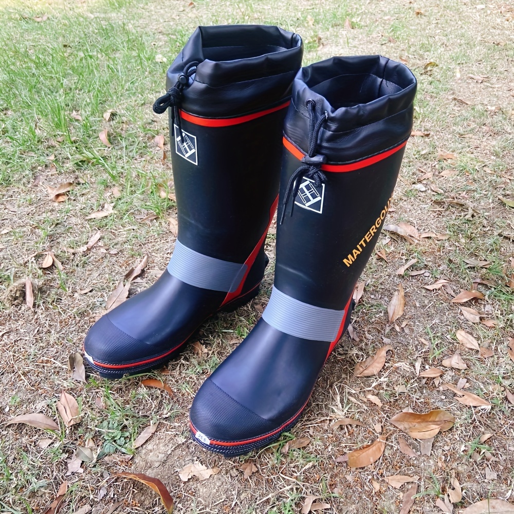 Anti slip Men's Rain Boots Fishing Wear resistant Waterproof - Temu